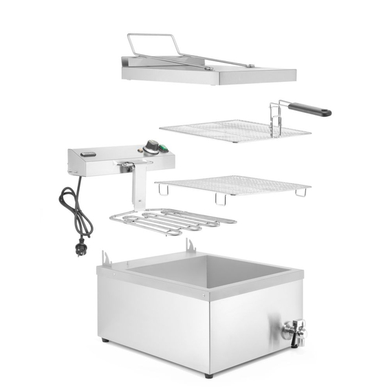 Hendi Fritteuse, 12L, 230V/3500W, 630x860x(H)438mm, Bild 7