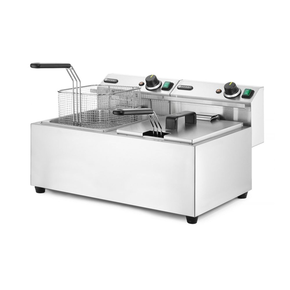 Hendi Fritteuse Profi Line, 2×8 l, Profi Line, 16L, 230V/7000W, 605x460x(H)369mm, Bild 3