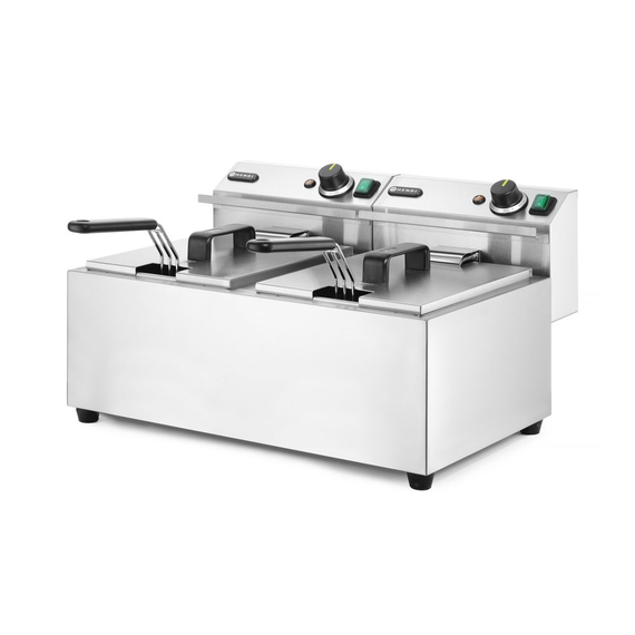 Hendi Fritteuse Profi Line, 2×8 l, Profi Line, 16L, 230V/7000W, 605x460x(H)369mm, Bild 5