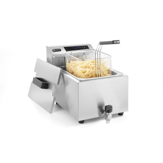 Hendi Friteuse Profi Line digital - mit Ablasshahn - 8 l, Profi Line, 8L, 230V/3500W, 305x515x(H)345mm, Bild 3