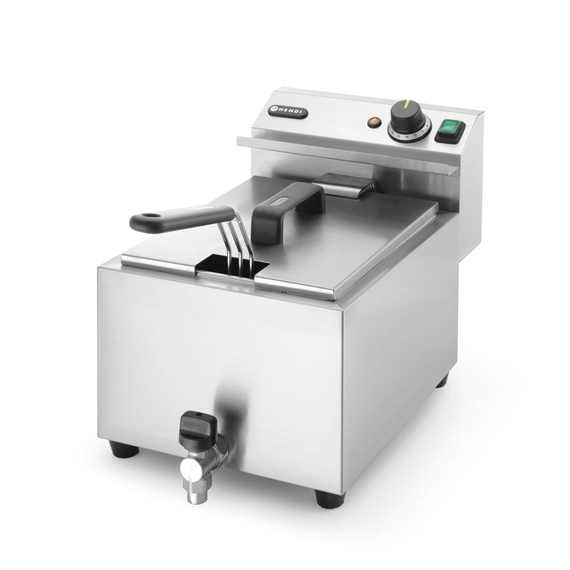 Hendi Fritteuse Profi Line mit Ablasshahn, 8 l, Profi Line, 8L, Hellgrau, 230V/3500W, 305x515x(H)354mm, Bild 9