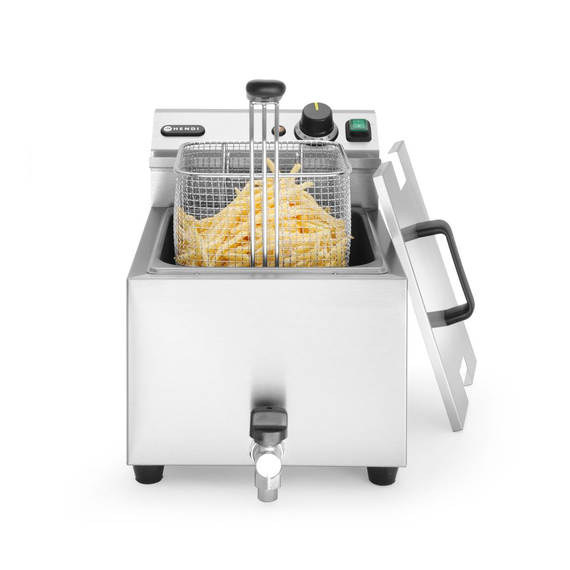 Hendi Fritteuse Profi Line mit Ablasshahn, 8 l, Profi Line, 8L, Hellgrau, 230V/3500W, 305x515x(H)354mm, Bild 5