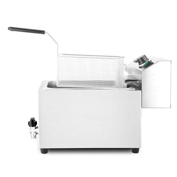Hendi Fritteuse XL mit Ablasshahn, Profi Line, 10L, 400V/6600W, 300x585x(H)377mm, Bild 7