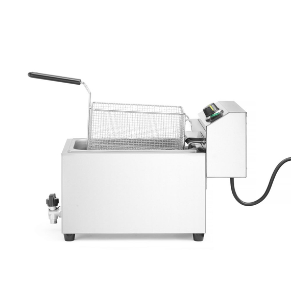 Hendi Fritteuse XL mit Ablasshahn GOLIATH, 10L, 400V/10200W, 300x585x(H)392mm, Bild 5