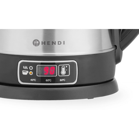 Hendi Elektrischer Wasserkocher kabellos mit Temperaturregelung, 1,8L, 230V/1800W, 230x165x(H)255mm, Bild 7