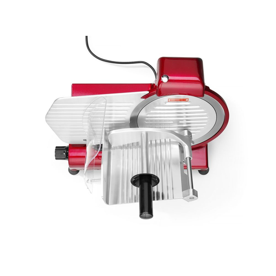 Hendi Aufschnittmaschine Profi Line 250 rote Sonderedition, Profi Line, 220-240V/320W, 514x484x(H)373mm, Bild 7