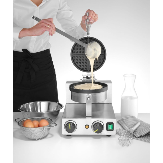 Hendi Waffeleisen rund, 230V/1000W, 250x491x(H)285mm, Bild 3