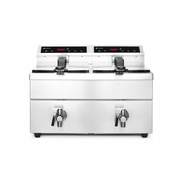 Hendi Induktionsfritteuse - mit Ablasshahn 2x8 l, Profi Line, 16L, 230V/7000W, 577x609x(H)410mm, Bild 3