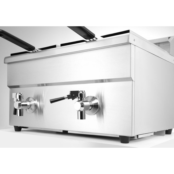 Hendi Induktionsfritteuse - mit Ablasshahn 2x8 l, Profi Line, 16L, 230V/7000W, 577x609x(H)410mm, Bild 7