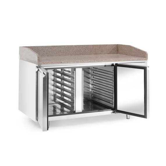 Arktic Pizzakühltisch mit Granitarbeitsplatte, 2-türig, 250L, Granit, 230V/250W, 1510x800x(H)875mm, Bild 5