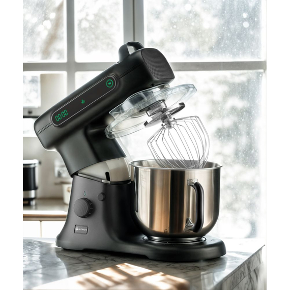 Hendi Planetenrührer Blackbolt PRO, 7L, Schwarz, 220-240V/800W, 470x263x(H)413mm, Bild 9