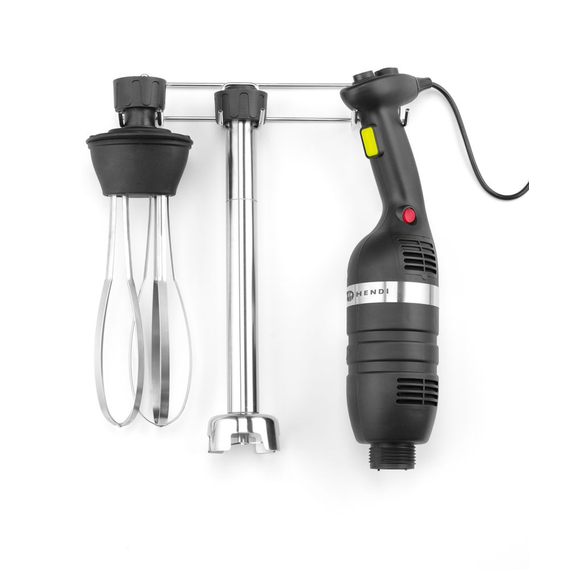Hendi Set: Stabmixer 350 mit variabler Geschwindigkeit + Schneebesen + Halterung zur Wandmontage, Kitchen Line, Schwarz, 230V/350W, 110x324x(H)816mm, Bild 3
