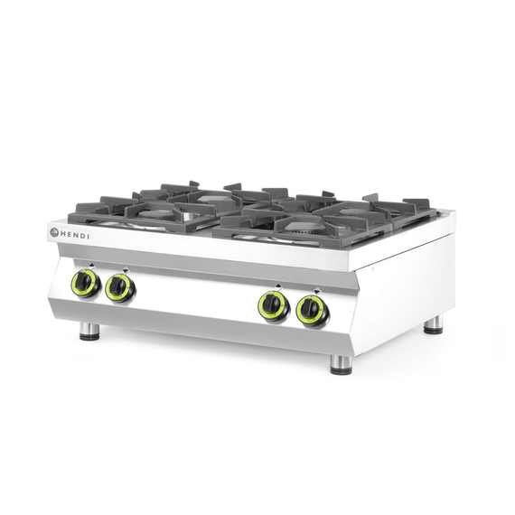 Hendi Gasherd Kitchen Line - 4 Kochfelder, Table-Top, Kitchen Line, 19kW, 800x700x(H)310mm, Bild 3