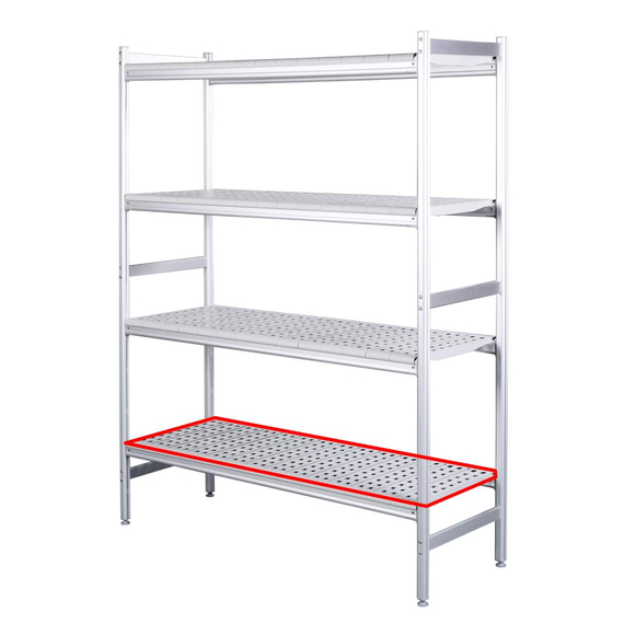 SARO Alu- Regalboden mit Kunstoffrosten 475x532mm, Bild 2