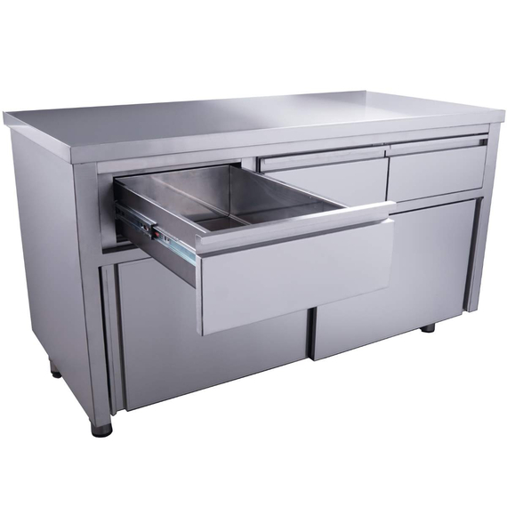 SARO Schiebetürenschrank mit 3 Schubladen, 1400X700mm, Bild 2