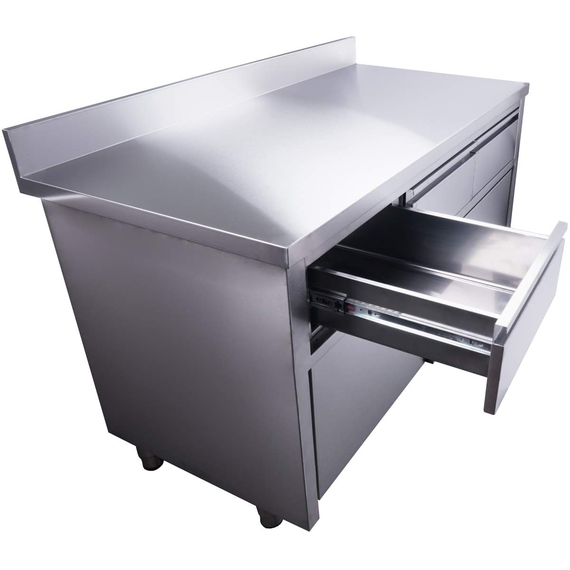SARO Schiebetürenschrank mit 3 Schubladen und Aufkantung, 1400X700mm, Bild 4