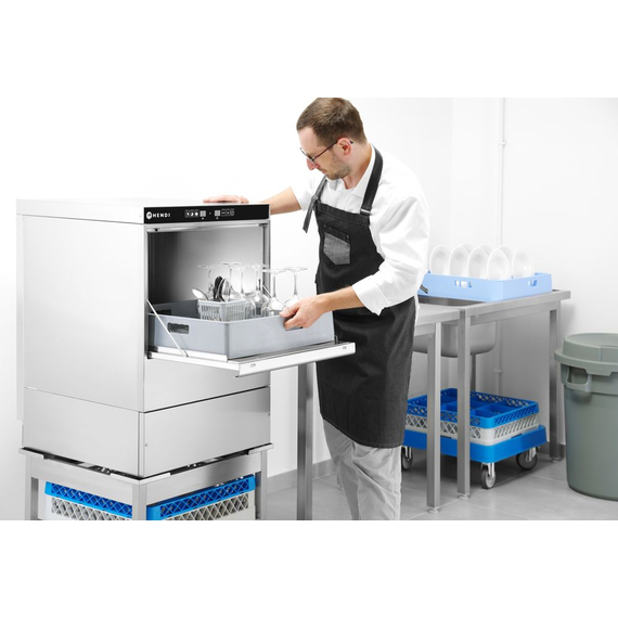 Hendi Geschirrspüler 40x40 - elektronische Steuerung, 230V/2800W, 470x510x(H)710mm, Bild 7
