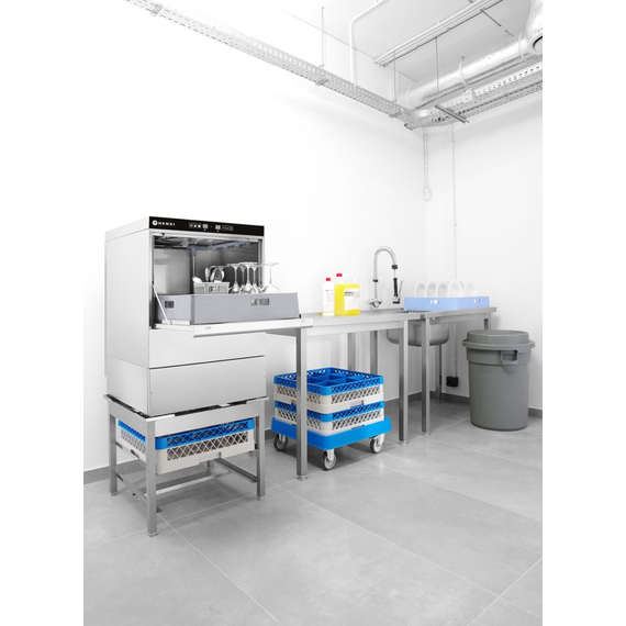 Hendi Geschirrspüler 50x50 - elektronische Steuerung, 400V/6600W, 570x600x(H)830mm, Bild 9