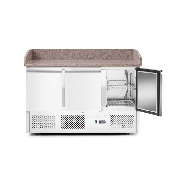 Arktic Pizzatisch, dreitürig mit Aufsatzkühlvitrine 380+40L, 254L, 230V/400W, 1400x700x(H)1491mm, Bild 5