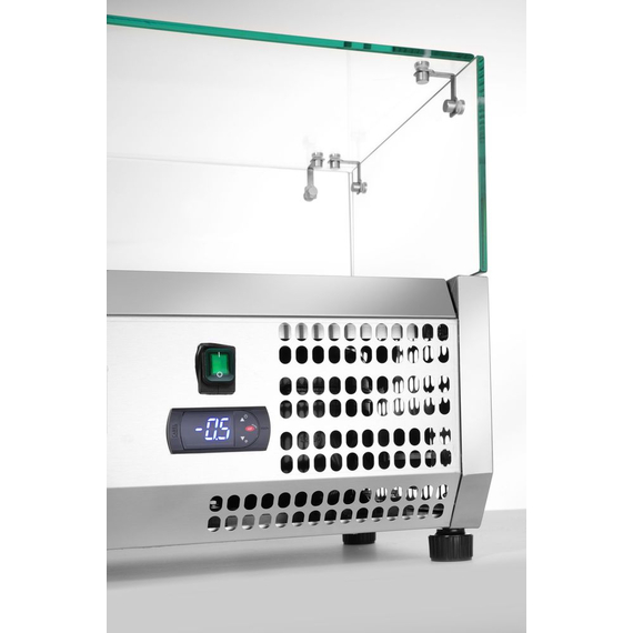 Arktic Aufsatz-Kühlvitrine Gastronorm 1/4, 8x GN 1/4, 230V/180W, 1805x335x(H)460mm, Bild 5