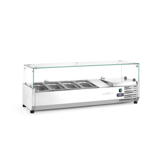 Arktic Aufsatz-Kühlvitrine Gastronorm 1/3, 4x GN 1/3, 230V/180W, 1208x400x(H)456mm, Bild 2