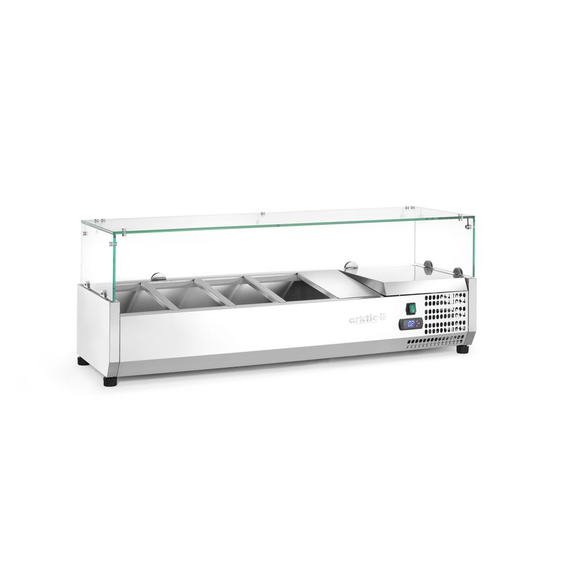 Arktic Aufsatz-Kühlvitrine Gastronorm 1/3, 4x GN 1/3, 230V/180W, 1208x400x(H)456mm, Bild 4