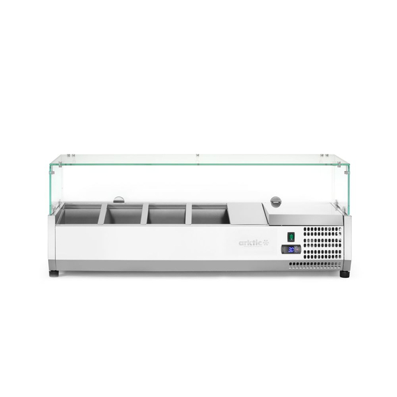 Arktic Aufsatz-Kühlvitrine Gastronorm 1/3, 4x GN 1/3, 230V/180W, 1208x400x(H)456mm, Bild 3