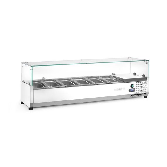 Arktic Aufsatz-Kühlvitrine Gastronorm 1/3, 6x GN 1/3, 230V/180W, 1405x420x(H)456mm, Bild 3