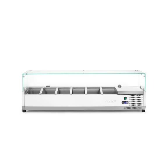 Arktic Aufsatz-Kühlvitrine Gastronorm 1/3, 6x GN 1/3, 230V/180W, 1405x420x(H)456mm, Bild 2