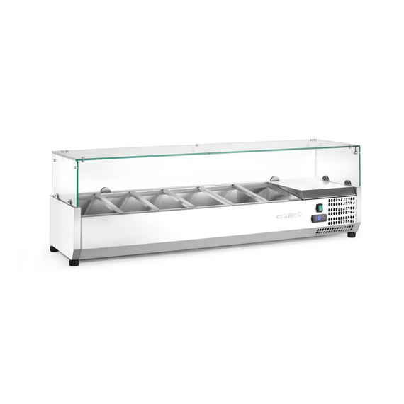 Arktic Aufsatz-Kühlvitrine Gastronorm 1/3, 6x GN 1/3, 230V/180W, 1405x420x(H)456mm, Bild 4