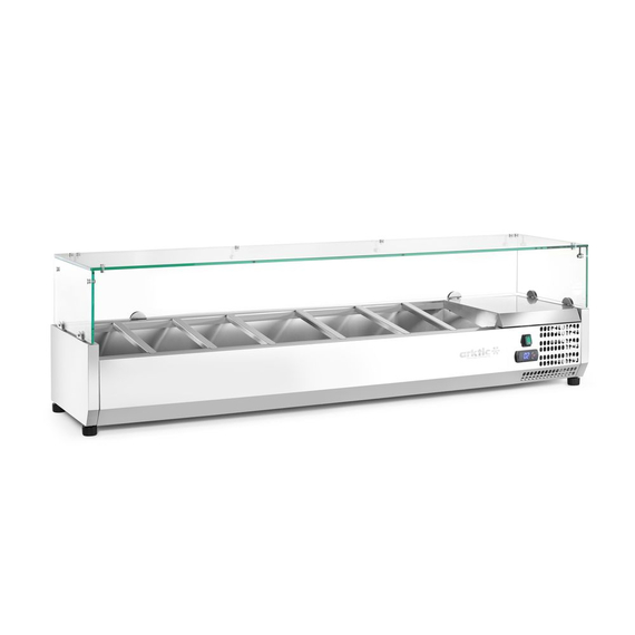 Arktic Aufsatz-Kühlvitrine Gastronorm 1/3, 7x GN 1/3, 230V/180W, 1605x420x(H)460mm, Bild 4