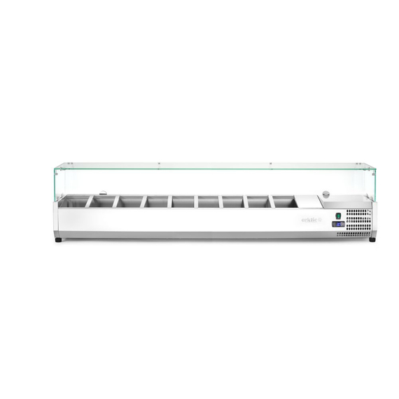 Arktic Aufsatz-Kühlvitrine Gastronorm 1/3, 9x GN 1/3, 230V/180W, 2005x420x(H)456mm, Bild 2