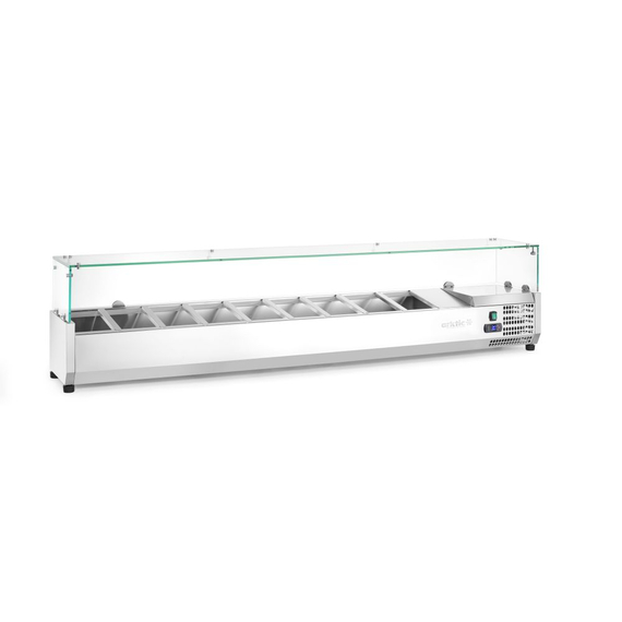 Arktic Aufsatz-Kühlvitrine Gastronorm 1/3, 9x GN 1/3, 230V/180W, 2005x420x(H)456mm, Bild 4