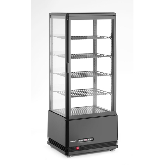 Arktic Aufsatz-Kühlvitrine 98 Liter, Schwarz, 230V/210W, 444x397x(H)1100mm, Bild 3