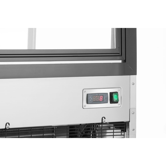 Arktic Kühlvitrine mit 3 geneigten Regalen, 650L, Schwarz, 230V/490W, 1200x833x(H)1460mm, Bild 5