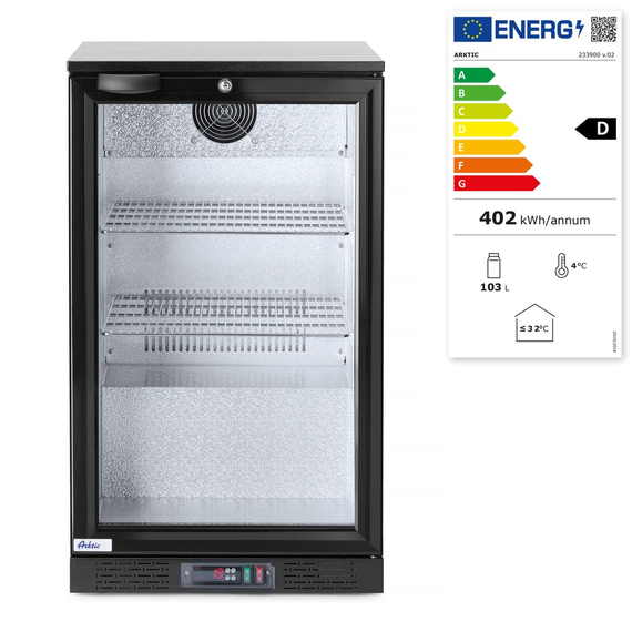 Arktic Kühlschrank hinten mit einer Tür, 86L, Schwarz, 220-240V/120W, 500x530x(H)865mm, Bild 7