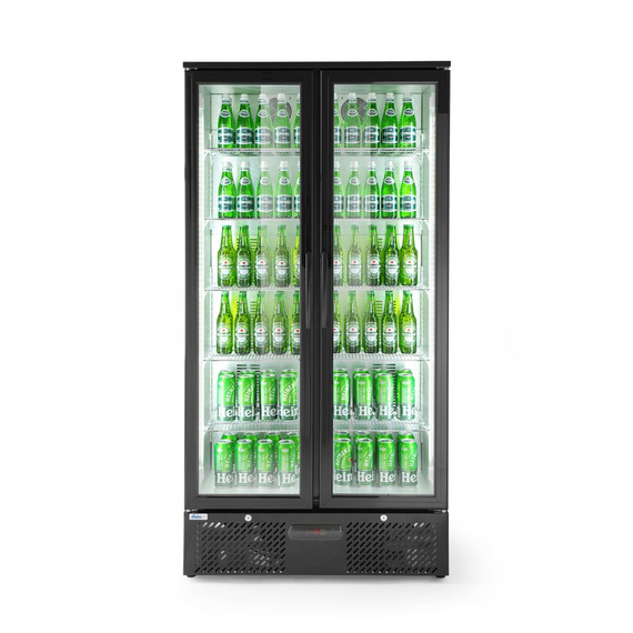 Arktic Kühlschrank mit doppelter Tür auf der Rückseite, 384L, Schwarz, 220-240V/365W, 900x530x(H)1820mm, Bild 9