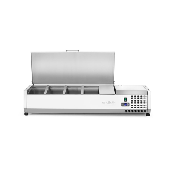 Arktic Aufsatz-Kühlvitrine Gastronorm 1/3, 4x GN 1/3, 230V/180W, 1205x420x(H)630mm, Bild 5
