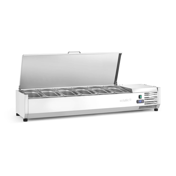 Arktic Aufsatz-Kühlvitrine Gastronorm 1/3, 6x GN 1/3, 230V/180W, 1405x420x(H)630mm, Bild 5
