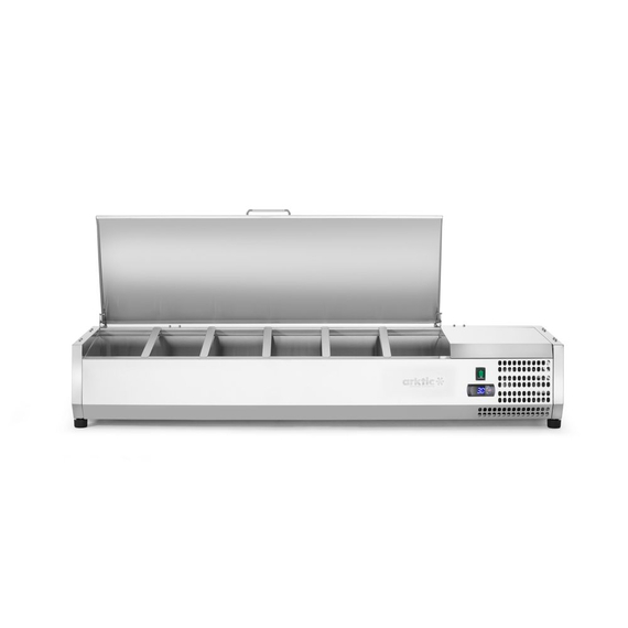 Arktic Aufsatz-Kühlvitrine Gastronorm 1/3, 6x GN 1/3, 230V/180W, 1405x420x(H)630mm, Bild 4