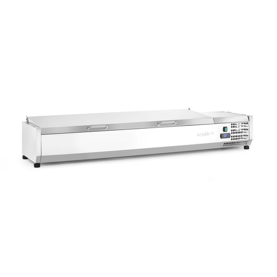 Arktic Aufsatz-Kühlvitrine Gastronorm 1/3, 7x GN 1/3, 230V/180W, 1605x420x(H)630mm, Bild 2