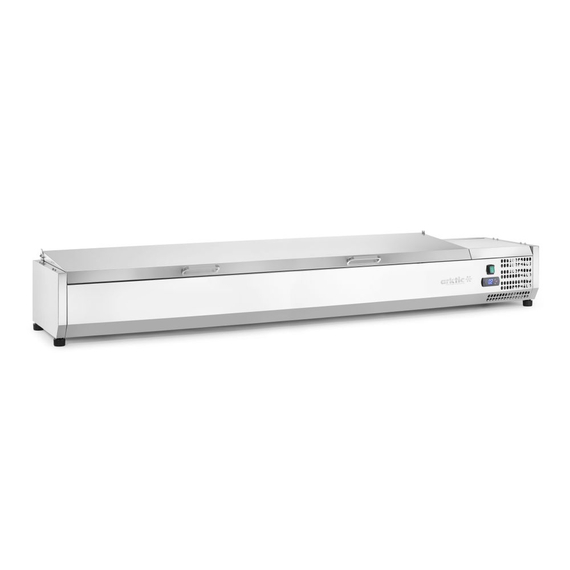 Arktic Aufsatz-Kühlvitrine Gastronorm 1/3, 9x GN 1/3, 230V/180W, 2005x420x(H)630mm, Bild 2