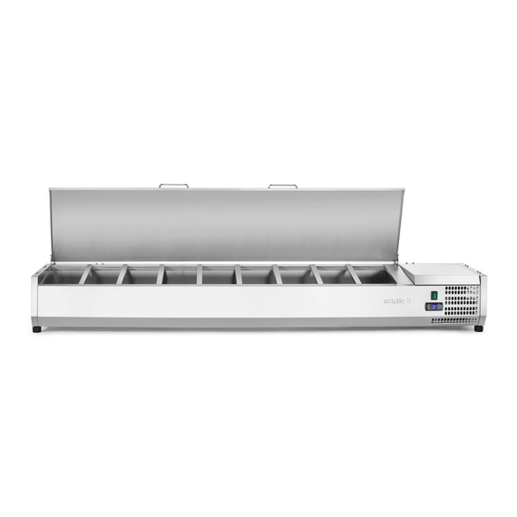 Arktic Aufsatz-Kühlvitrine Gastronorm 1/3, 9x GN 1/3, 230V/180W, 2005x420x(H)630mm, Bild 4