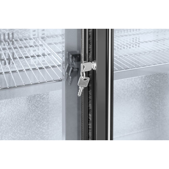 Arktic Kühlschrank hinten mit doppelten Schiebetüren, 158L, Schwarz, 220-240V/160W, 900x520x(H)865mm, Bild 9