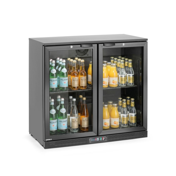 Arktic Bar-Kühlschrank mit doppelter Tür, 158L, Schwarz, 220-240V/160W, 900x530x(H)870mm, Bild 9