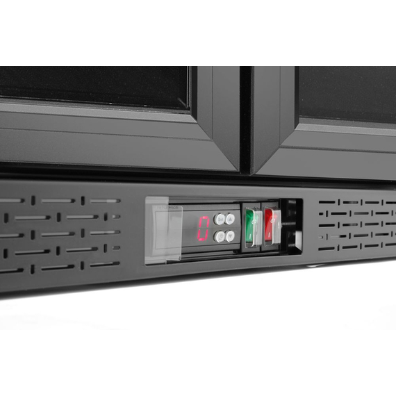 Arktic Bar-Kühlschrank mit doppelter Tür, 158L, Schwarz, 220-240V/160W, 900x530x(H)870mm, Bild 5