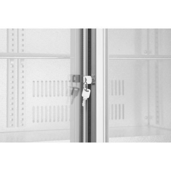 Arktic Kühlschrank mit 2 Schiebetüren, 150L, Silber, 220-240V/160W, 900x520x(H)840mm, Bild 4