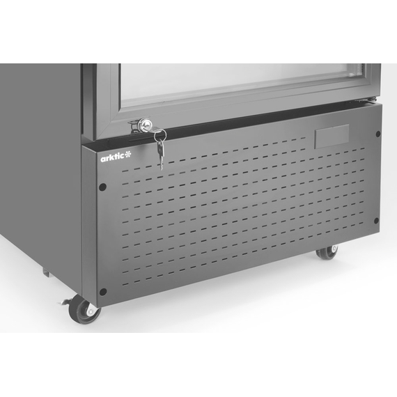 Arktic Eintüriger Kühlschrank mit hinterer Bar und hinterleuchteter Blende, , 254L, Schwarz, 220-240V/250W, 578x605x(H)1980mm, Bild 3