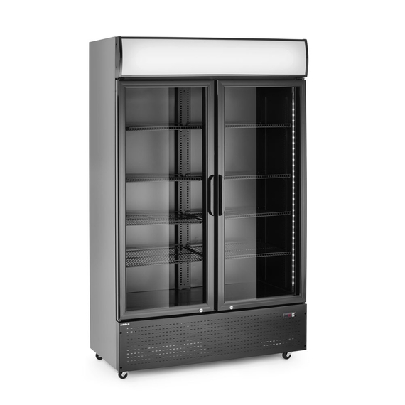 Arktic Rückwandkühlschrank mit hinterleuchteter Blende, zweitürig, 512L, Schwarz, 220-240V/510W, 1120x585x(H)1900mm, Bild 2