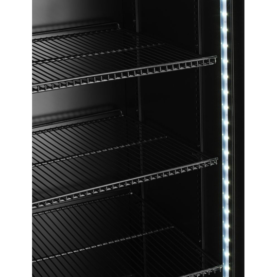 Arktic Rückwandkühlschrank mit hinterleuchteter Blende, zweitürig, 512L, Schwarz, 220-240V/510W, 1120x585x(H)1900mm, Bild 3